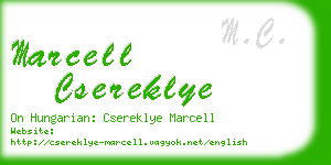 marcell csereklye business card